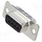 Conector D-Sub 9 pini 7,5A mufă mamă lipire aurit CONEC
