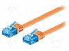 Cablu patch cord, Cat 6a, lungime 2m, U/UTP, Goobay - 96321