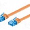 Cablu patch cord, Cat 6a, lungime 0.5m, U/UTP, Goobay - 96299