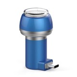 Cumpara ieftin Aparat de Ras Techstar&reg; VSH101, Lama Dubla, Portabil, USB Type-C, Albastru