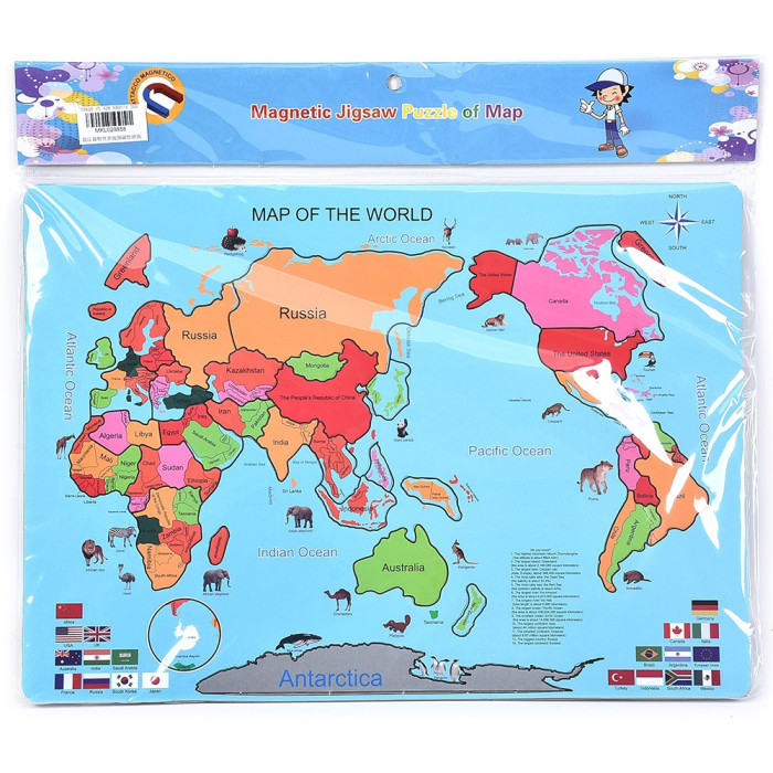 Puzzle Cu Harta Lumii 2446