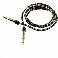Cablu audio Tellur Jack 3.5mm 1m Auriu foto