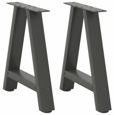 vidaXL Picioare pentru măsuță de cafea &icirc;n formă de A, 2 buc., antracit, 38x(42-43) cm, oțel 4012830