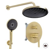 Set de dus incastrat Rea Maxim Brush Gold + BOX