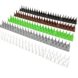 Set 12 x banda tepi plastic pentru combaterea pasarilor porumbeilor pescarusilor 45x4.5x4 cm, Oem