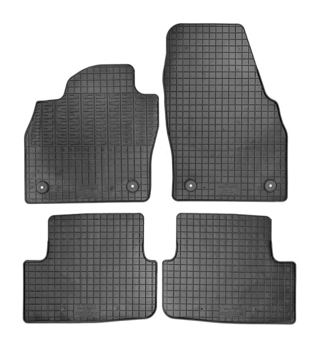 Set covorase auto din cauciuc VW Polo 6 (AW) 2017-; VW Taigo 2021-; Audi A1 (Gb) 2018-, Negre AutoDrive ProParts