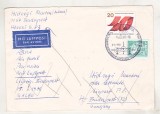 bnk fil Aerofilatelie - Germania RDG - plic stampila ocazionala Leipziger Messe 1986 - uzat