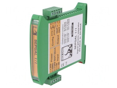 Adaptor Separator de Semnale pentru Șină DIN 0-20mA 4-20mA foto