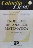 Probleme de analiza matematica Vol. 1 (Clasa XI) - 1993 - Ion Petrica (xx885)