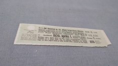 CUPOANE DE TREZORERIE CU REDUCERE 1920 UNGARIA