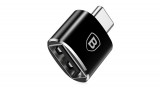Baseus Convertor USB-A de la USB-A femelă la USB-C mascul OTG negru (CATOTG-01)