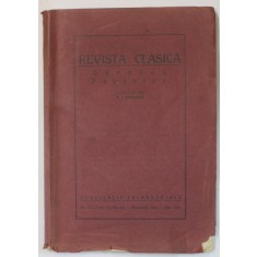 REVISTA CLASICA , ORPHEUS , FAVONIUS , condusa de DAN HERESCU , PUBLICATIE TRIMESTRIALA , NR. 3 - 4 , IULIE - DEC. 1931