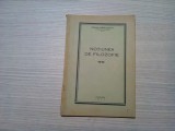 NOTIUNEA DE FILOZOFIE - Mihail Radulescu - Tipografia &quot;Vremea Noastra&quot;, Chisinau, 1927, 61 p.