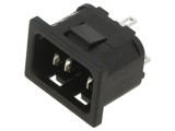 Conector Alimentare AC Tată 10A 250V IEC 60320