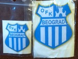 Sticker fotbal - OFK BELGRAD (Format mare 8 X 6 cm)