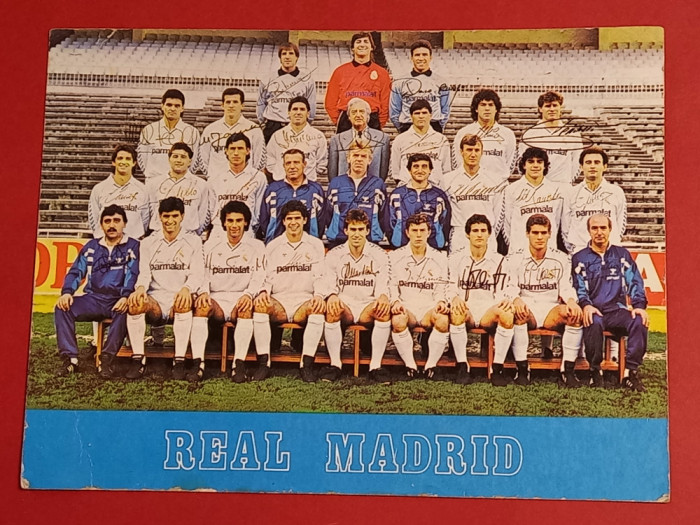 Foto fotbal - REAL MADRID (sfarsitul anilor `80)