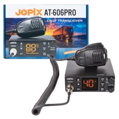 Aproape nou: Statie radio CB JOPIX AT-606PRO ASQ, AM/FM, 4W, 12V-24V, PA, VOX, Nois