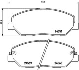 BREMBO P 30 036 PRIME LINE set placute frana,frana disc