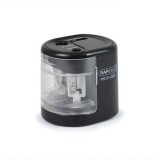 Ascutitoare electrica pt creioane 6-12 mm dubla negru Rapesco PS12