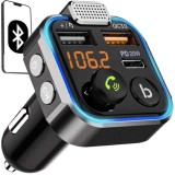 Transmitator FM Bluetooth Auto Xtrobb, Incarcator USB Type-C, Redare Muzica, Apeluri, Slot USB 64GB, Reducere Zgomot, Compatibil IOS/Android
