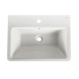 Lavoar incastrat Roca Caserta A3270J2000, alb, dreptunghiular, 55 cm