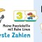 Meine Puzzlekette mit Rabe Linus - Erste Zahlen