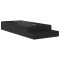 vidaXL Cadru de pat cu depozitare Stejar negru 236.5 x 80 x 31.5 cm 3335598