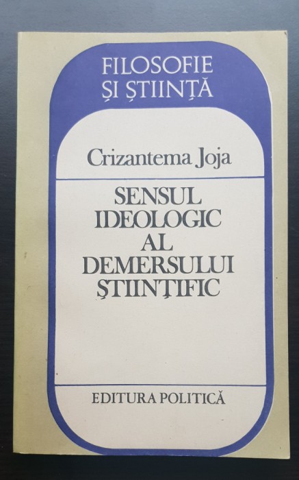 Sensul ideologic al demersului științific - Crizantema Joja