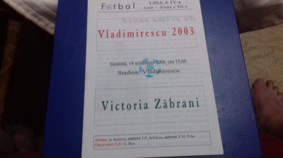 program Vladimirescu 2003 - Victoria zabrani foto