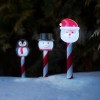 Lampa solara de Craciun &ndash; LED alb rece &ndash; modele Mos Craciun, om de zapada, pinguin &ndash; 36,5 x 6 x 6 cm Best CarHome