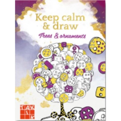 Keep calm &amp;amp; draw - Trees &amp;amp; ornaments foto