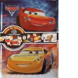 Disney. Masini 3. Cutia cu activitati (3 carti, 4 carioci, 1 poster, 50 de autocolante)