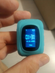 Ceas Smartwatch copii GPS Tracker, Telefon incorporat, Apel SOS, Albastru foto