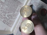 Set sigiliu stampila birou ceara blazon vechi vintage J. Herbin Franta