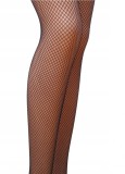 Ciorapi Cabaret Plasa Fishnet, Ochiuri Mici, Negru, L/XL, Passion