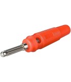 Conector banana tata rosu 4mm cauciuc moale Goobay 11459
