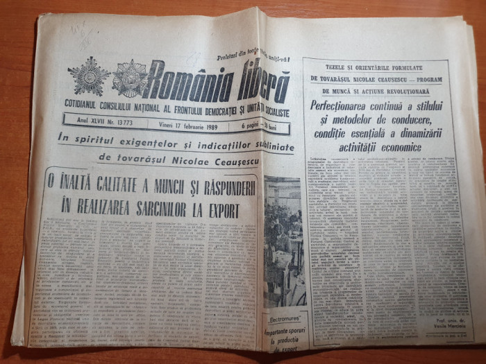 romania libera 17 februarie 1989-art.comuna calinesti arges