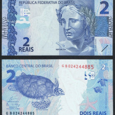 BRAZILIA █ bancnota █ 2 Reais █ 2010 (2019) █ P-252e █ UNC █ necirculata