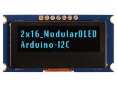 Afișaj OLED Alfanumeric 16x2 Albastru 49,2x25,7x4,5mm