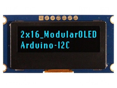Afișaj OLED Alfanumeric 16x2 Albastru 49,2x25,7x4,5mm foto