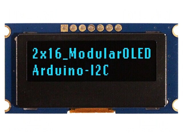 Afișaj OLED Alfanumeric 16x2 Albastru 49,2x25,7x4,5mm