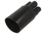 Capac de distribuție termocontractibil negru pentru cabluri