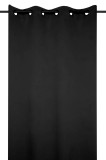 Draperie Notte 135X250 Cm, Culoare Negru, 100% Poliester