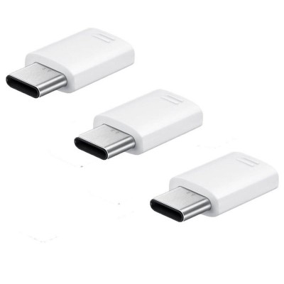Set 3 x Adaptor USB Type-C - MicroUSB Samsung Galaxy A5 (2017) A520 EE-GN930KWEGWW alb foto