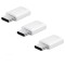 Set 3 x Adaptor USB Type-C - MicroUSB Samsung Galaxy A6s EE-GN930KWEGWW alb