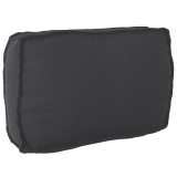 Cumpara ieftin Pernă pentru spătar din paleți cu pernă Negru 70 x 40 x 12 cm