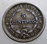 J.458 COSTA RICA 5 CENTIMOS 1905 ARGINT