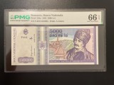 Romania 5000 lei 1993 pick 104a grad 66 pmg