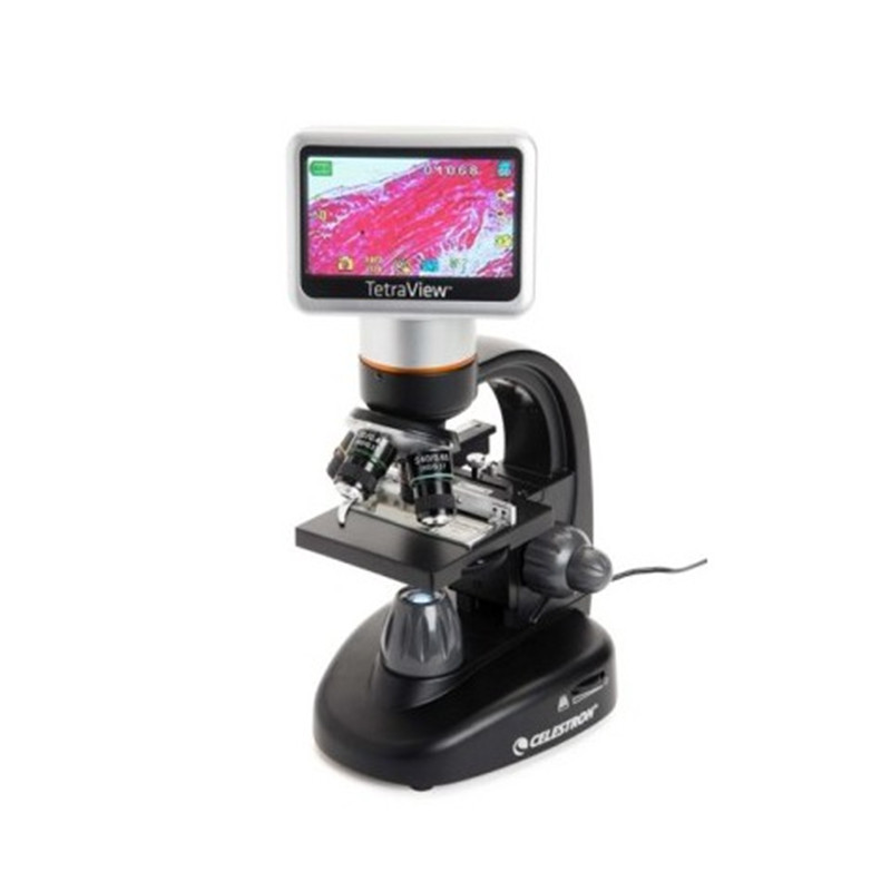 Microscop digital LCD TetraView Celestron, 40-1600 x, ecran LCD, 4 x AA,  cablu USB | Okazii.ro