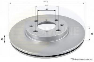 Disc frana SUZUKI SPLASH (2008 - 2016) COMLINE ADC0922V foto